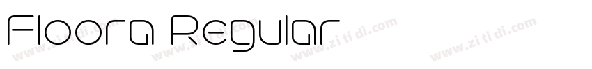 Floora Regular字体转换